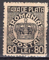 S2988 - ROMANIA ROUMANIE TAXE Yv N°100 ** - Port Dû (Taxe)