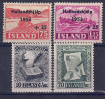 Island 1953 - Markenlot Aus Nr. 285 - 288, Postfrisch ** / MNH - Unused Stamps