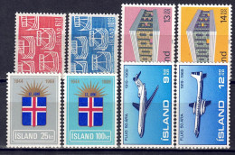 Island 1969 - Markenlot Aus Nr. 426 - 433, Postfrisch ** / MNH - Unused Stamps