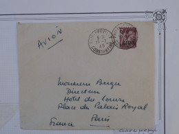 BR20 ALGERIE   LETTRE 1945 CONTANTINE   A PARIS  FRANCE  +++AFF. INTERESSANT+ - Lettres & Documents