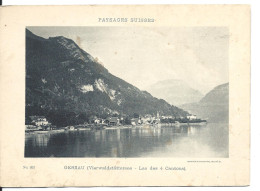 Vue De GERSAU - Vierwaldstättersee - De La Série Des PAYSAGES SUISSES N°923 - Gersau