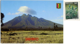 RWANDA  Volcan Sabynyo  Piantation De Pyrèthre  Nice Stamp - Rwanda