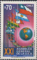 303494 MNH CHILE 1991 XXI ASAMBLEA GENERAL DE LA O.E.A. - Andere & Zonder Classificatie