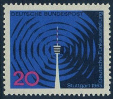 !a! GERMANY 1965 Mi. 0481 MNH SINGLE - German Television Show - Ungebraucht