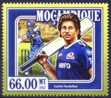 Mozambique 2015 MNH, Sachin Tendulkar India Cricket Sports - Cricket
