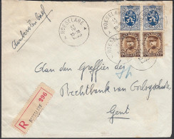 Belgique 1936  -Lettre  Recommandée De Roeselare  à Destination Gent.................. (DD) DC-11617 - 1931-1934 Képi