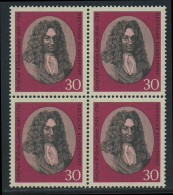 !a! GERMANY 1966 Mi. 0518 MNH BLOCK - Gottfried Wilhelm Leibniz, Philosopher - Ungebraucht