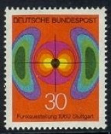 !a! GERMANY 1969 Mi. 0599 MNH SINGLE - Television Fair, Stuttgart - Ungebraucht