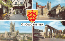 GLOUCESTER -NEW INN, PALACE YARD, THE CATHEDRAL INFIRMARY ARCHES (820) - Gloucester