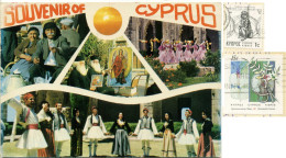 KIBRIS  CYPRUS  CIPRO  Souvenir Of.. Multiview  Nice Stamps - Chypre