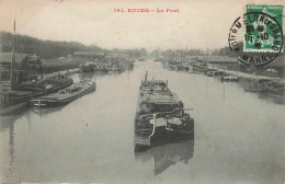 Reims * Vue Sur Le Port * Péniche ST ROCH * Batellerie - Reims