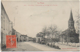 81 St-PAUL  L'Avenue De Castres Et L'Eglise - Saint Paul Cap De Joux