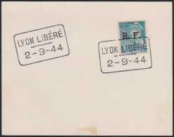 France  .  Y&T   .   Timbre Sur Fragment    (2 Scans)     .   O   .    Oblitéré - Liberation