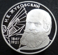 Russia - 2 Rubli 1997 - 150° Nascita N. E. Zhukovsky - Y# 549 - Russia