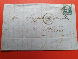 Lettre Avec Texte De Rouen Pour Le Havre En 1859 - Réf 237 - 1849-1876: Classic Period