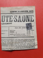 Sage 1ct Avec Annulation Typographique Sur Fragment De Journal En 1889 - Réf 238 - 1877-1920: Semi Modern Period