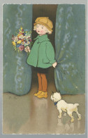 ***  ILLUSTRATOR  : BAUMGARTEN FRITZ   ***   -   Kind Met Bloemen En Hond   -  ZIE / VOIR SCAN'S - Baumgarten, F.