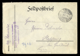 1916, Altdeutschland Bayern, Brief - Feldpost (postage Free)