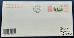China Covers,Panda "(Wujiang, Jiangsu) Colorful Postage Machine Stamped First Day Actual Delivery Seal - Buste