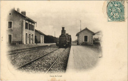 CPA LOUÉ La Gare LOCOMOTIVE (809855) - Loue