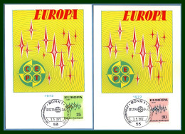 Carte Maximum Europa 1972 Allemagne Germany Yv. N° 567 568 (voir !) - 1972