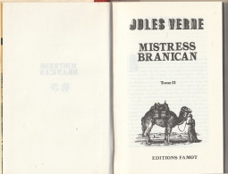 JULES VERNE -  Mistress Branican - Tome 2 - Editions FAMOT - Illustré - Abenteuer