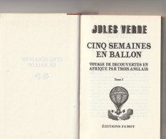 JULES VERNE - Cinq Semaines En Ballon - Tome 1 - Editions FAMOT - Illustré - Avventura