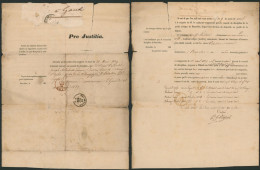 Précurseur - Manuscrit "Pro Justitia" (1839) M. Le Capitaine-rapporteur, Conseil De Discipline 2e Compagnie, 3e Bataillo - 1830-1849 (Belgique Indépendante)