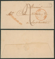 LAC Non Affranchie + Cachet Dateur "Gedinne" (1851) & Boite Rurale "Z" (Alle) > Sart-custinne - Rural Post