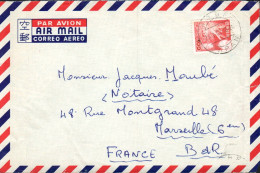 JAPON SEUL SUR LETTRE POUR LA FRANCE 1962 - Briefe U. Dokumente