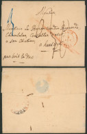 Précurseur - LSC + Cachet Dateur "Gand" (1843?) > Baron Van Den Bogaerde à Heeswijk (Hollande) - 1830-1849 (Belgique Indépendante)