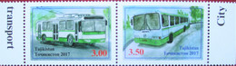 Tajikistan  2017  Sity  Transport   2 V   MNH - Bus