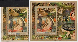 Paradies 1972 Manama 776+Block 155 O 6€ Maler Bosch Garden Of Earthly Hoja Art Bloc M/(s Painting Ss Art Sheet VAE Ajman - Gemälde