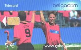 Belgium:Used Phonecard, Belgacom, 5 €, Sport, Land Hockey Players, Sport, 2006 - With Chip