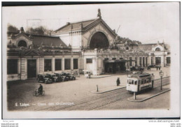 CPA Belgium Liege No.2 Gare Des Guillemins RAILWAY STATION TRAIN STATION TRAMS MOTOR CARS - Lüttich