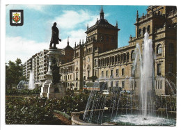 ESTATUA DE ZORRILLA Y ACADEMIA DE CABALLERIA / ZORRILLA STATUE AND CAVALRY ACADEMY.-  VALLADOLID.- ( ESPAÑA ) - Valladolid