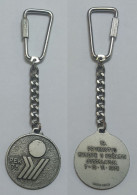 AC -  FIBA BASKETBALL EUROPEAN CUP 1975 PEK 75 BELGRADE YUGOSLAVIA KEY CHAIN RING - Apparel, Souvenirs & Other