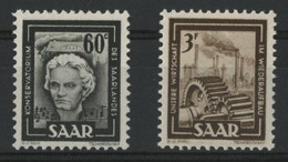 SARRE SAAR N° 283 + 284 COTE 13.5 € Neufs ** (MNH). TB - Ongebruikt