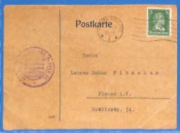 Allemagne Reich 1926 Carte Postale De Plauen (G17845) - Brieven En Documenten