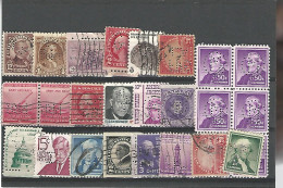 39851)  US Collection Perfin Block Postmark Cancel - Zähnungen (Perfins)