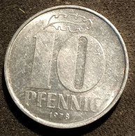 RDA - ALLEMAGNE - GERMANY - 10 PFENNIG 1978 A - KM 10 - 10 Pfennig