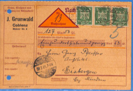 Allemagne Reich 1925 Carte Postale De Coblenz (G17853) - Covers & Documents