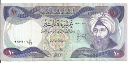 IRAK 10 DINARS 1980-82 VF P 71 - Iraq