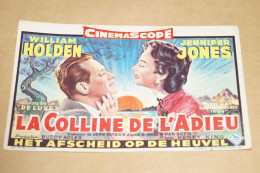 RARE Belle Petite Affiche Cinéma,La Colline De L'adieu,William Holden-Jennifer Jones,160 / 100 Mm. Original - Affiches