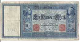 ALLEMAGNE 100 MARK 1909 VF P 38 - 100 Mark