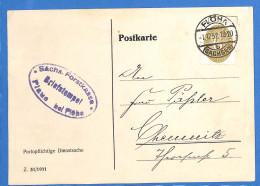 Allemagne Reich 1932 Carte Postale De Flöha (G17863) - Lettres & Documents