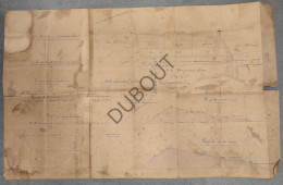 Ossendrecht/Woensdrecht/Zandvliet - Kaart 1885 - Polders/Dijken (V2451) - Manuscrits