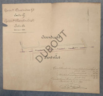 Ossendrecht/Woensdrecht/Zandvliet - Plan 1891 - Grens Nederland-België! (V2450) - Manuscripts