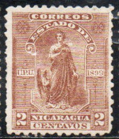 NICARAGUA 1899 JUSTICE 2c MH - Nicaragua