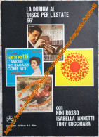 B241> < NINI ROSSO / ISABELLA IANNETTI / TONY CUCCHIARA > Pagina Pubblicità  DURIUM 1966 - Objets Dérivés